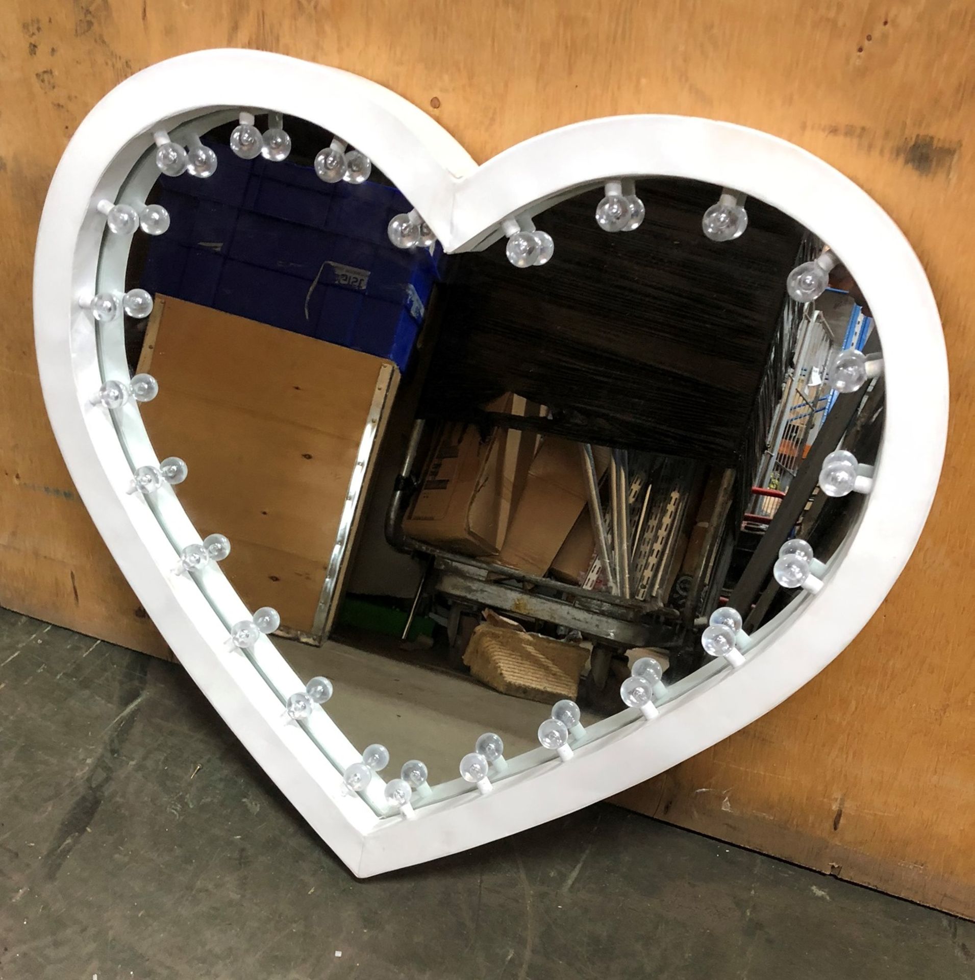 Decorative 'Love Heart' Mirror/Light