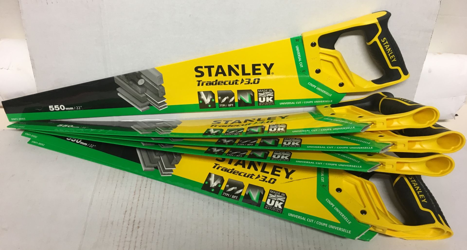 9 x Stanley handsaws, as listed | RRP £ 140.91