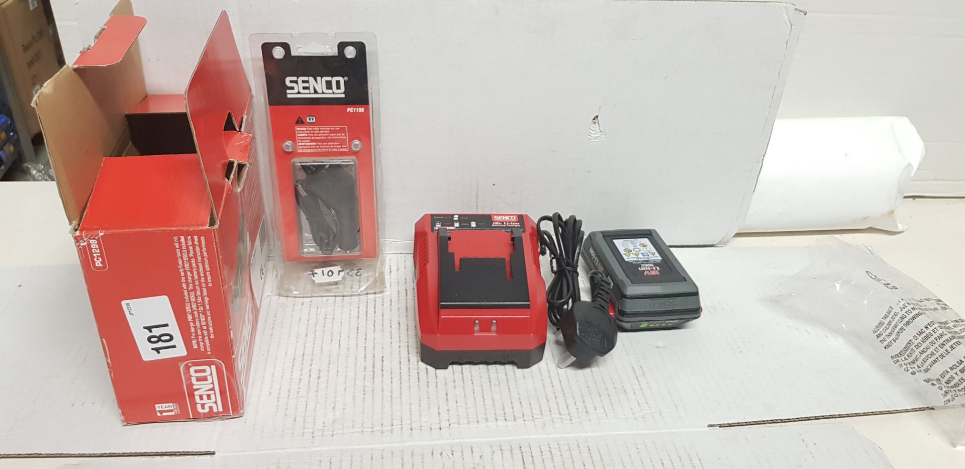 2 x Senco battery chargers, as listed | RRP £ 267.73