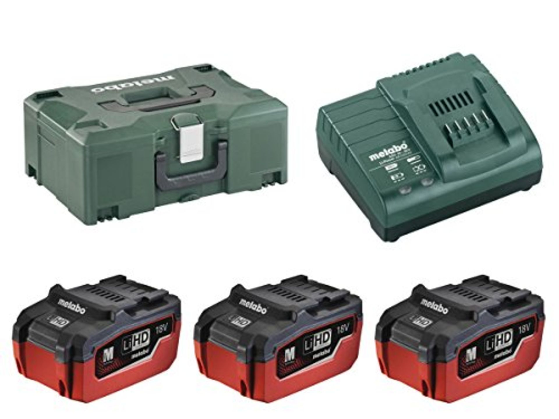 1 x Metabo Basis-Set 3 x LiHD 5.5 Ah 685069000 | EAN: 4007430287748 | RRP £309.14 - Image 2 of 3