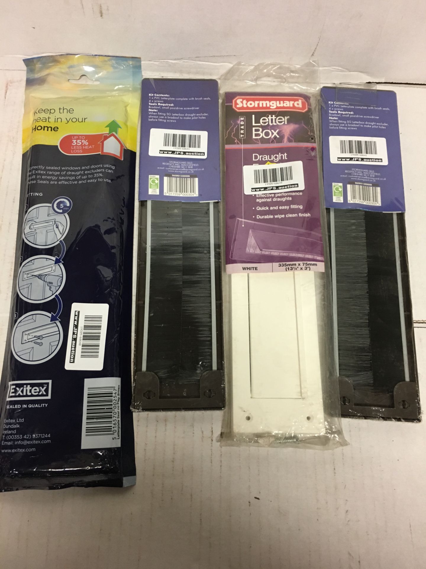 4 x Draught exclusion products, as listed | RRP £ 18