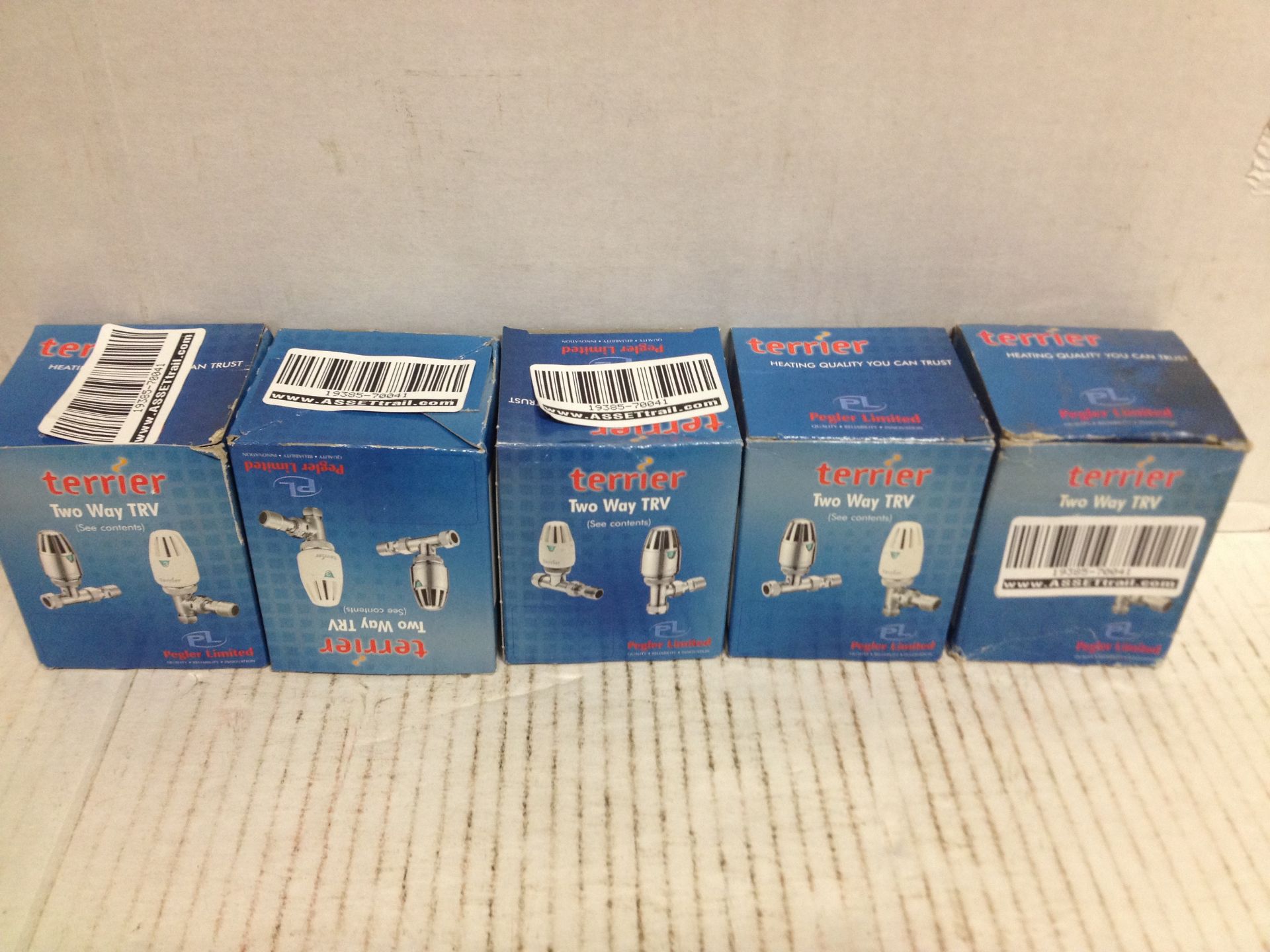 5 x Pegler Terrier Two Way TRV Radiator Valve 15mmX1/2 | RRP £100