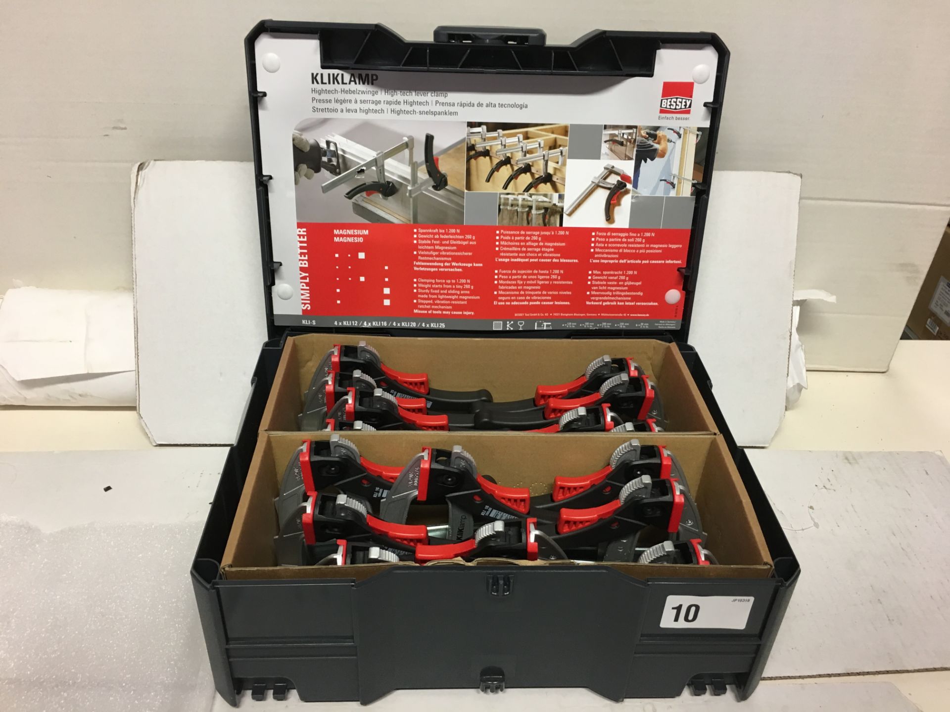 1 x Bessey KLI-S Kliklamp Systainer Set with 14 Clamps, Silver, teilig | EAN: 4008158027296 | RRP £2 - Image 5 of 6