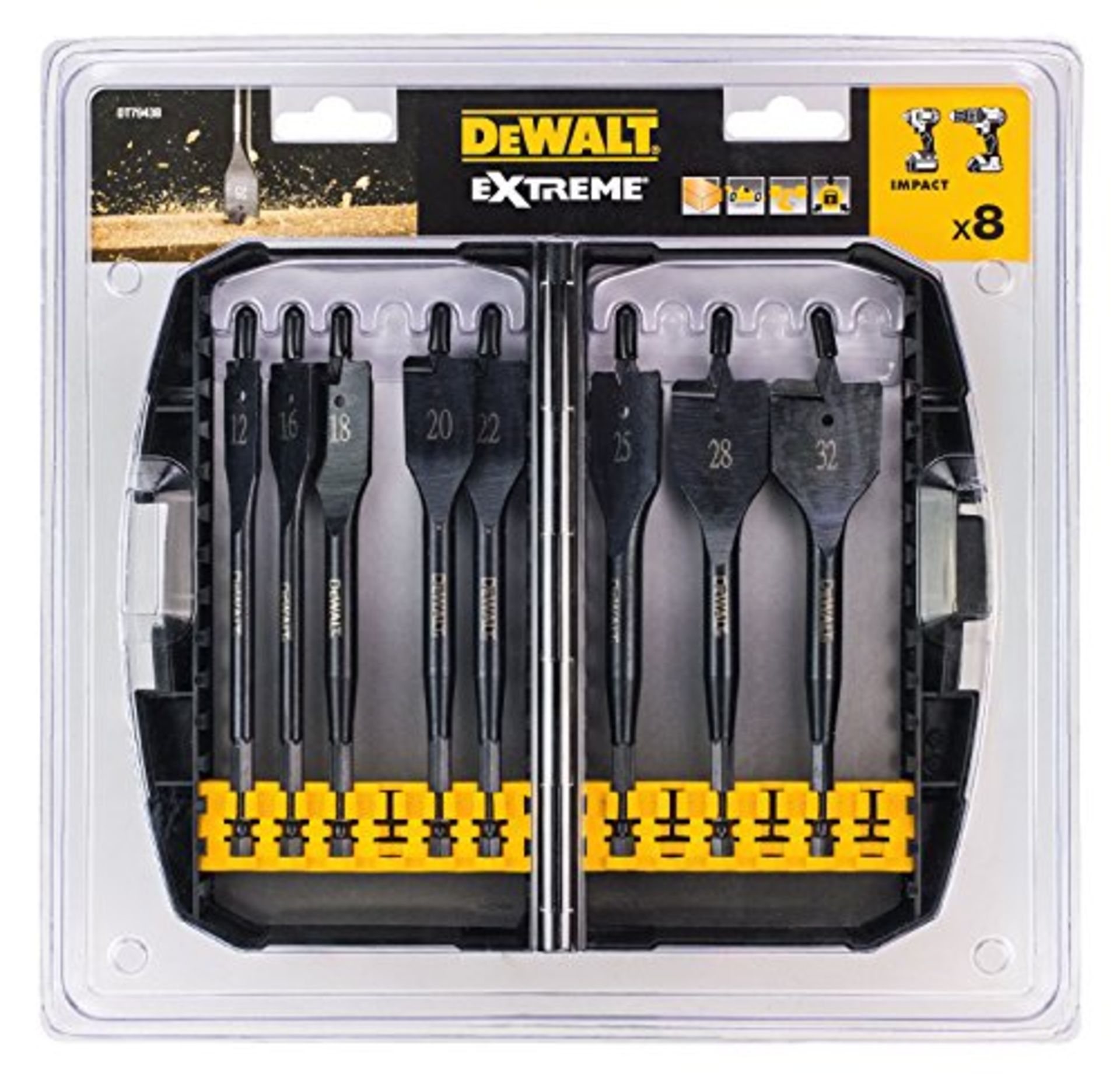 1 x DeWalt DT7943B-QZ Extreme Flatbit Tough Case Set | EAN: 5035048073292 | RRP £49.91 - Image 3 of 5