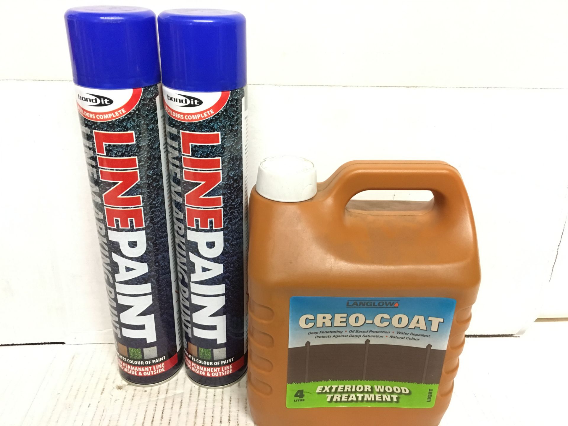 3 x Line marking paint, wood treatment, as listed | RRP £ 27.56 - Image 3 of 3