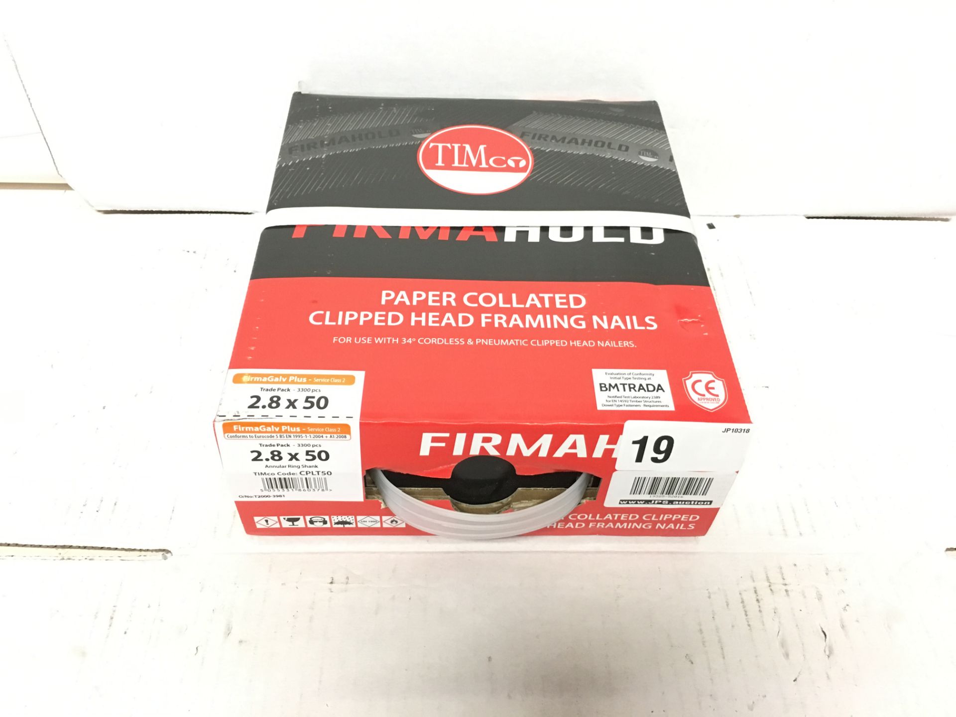 1 x TIMCO CPLT50 Firmahold Nail Ring shank 2.8 x 50 - Firma Galv Plus (Box of 3300) | EAN: 505533186 - Image 2 of 2