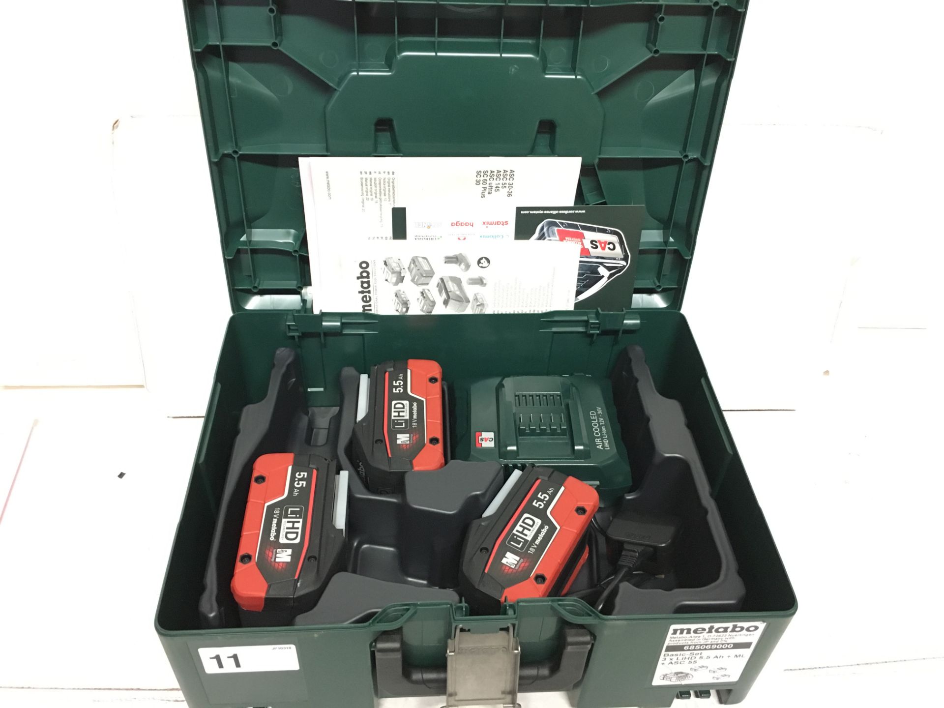 1 x Metabo Basis-Set 3 x LiHD 5.5 Ah 685069000 | EAN: 4007430287748 | RRP £309.14 - Image 3 of 3