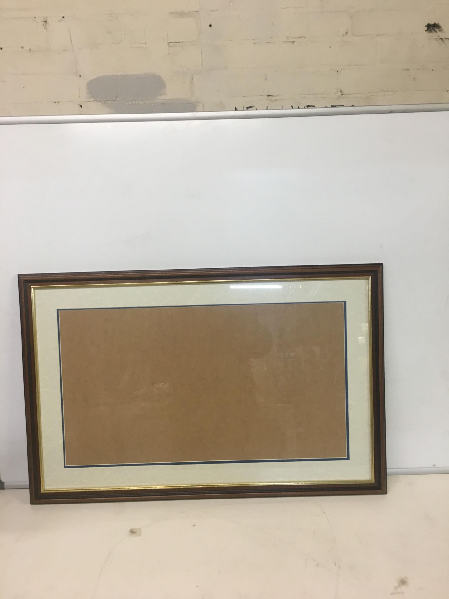 2 x Light brown / dark brown and gold framed empty picture frames - Image 2 of 2