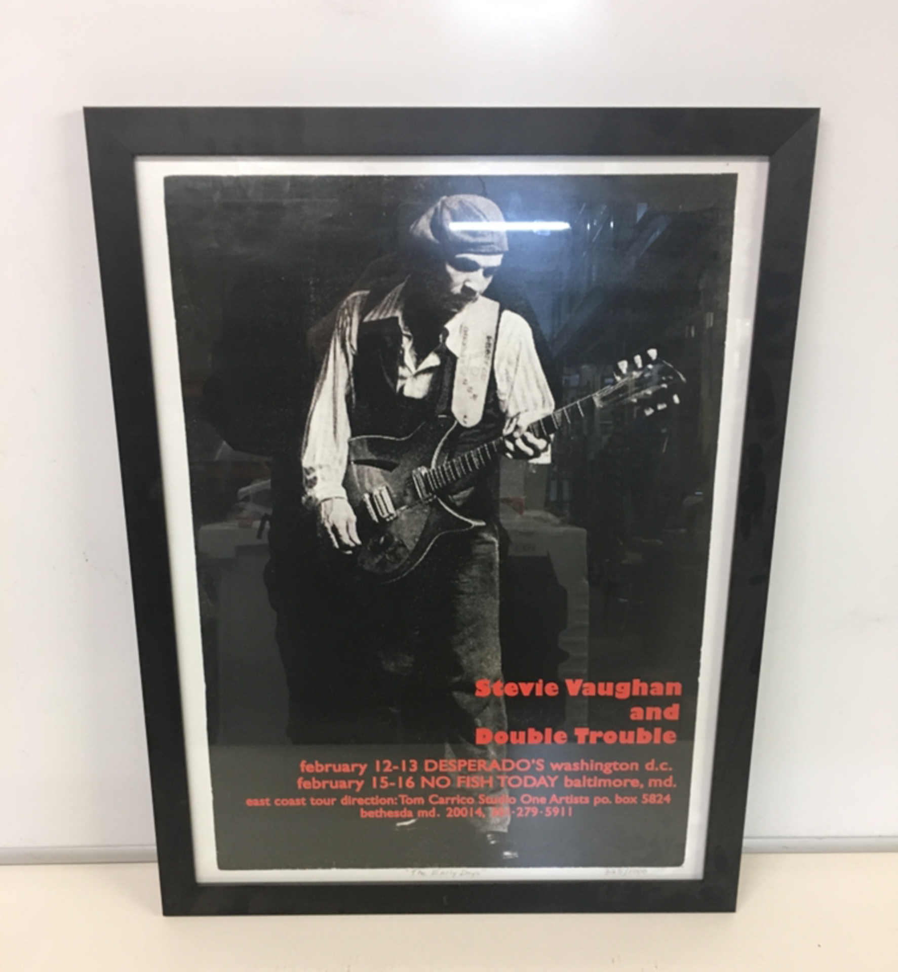 Stevie ray vaughan 1981 limited edition poster (With Certificate of Authenticity)