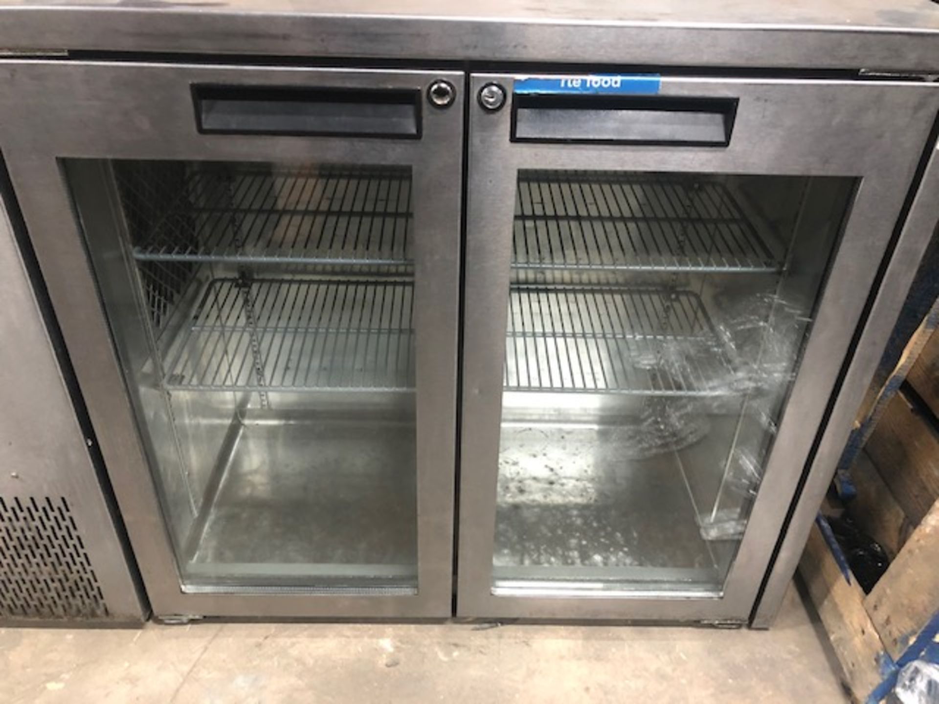 Williams TBB2GSS Stainless Steel Refrigerated Unit w/ Shelving & Glass Doors - Image 3 of 7