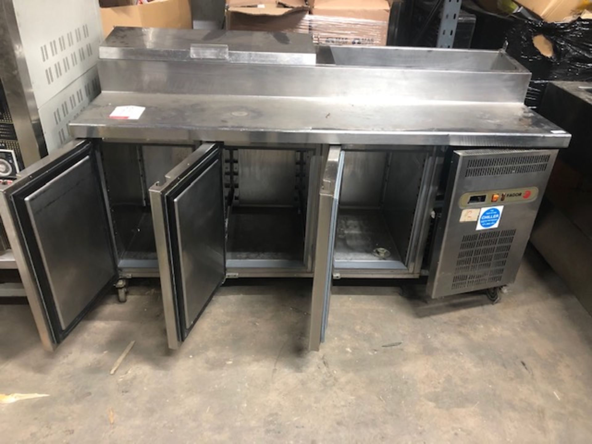 Fagor MPZ1-200 Stainless Steel Prep Counter w/ Refrigerated Cabinets - Image 2 of 6