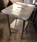 Stainless Steel Preparation Table w/ Undershelf