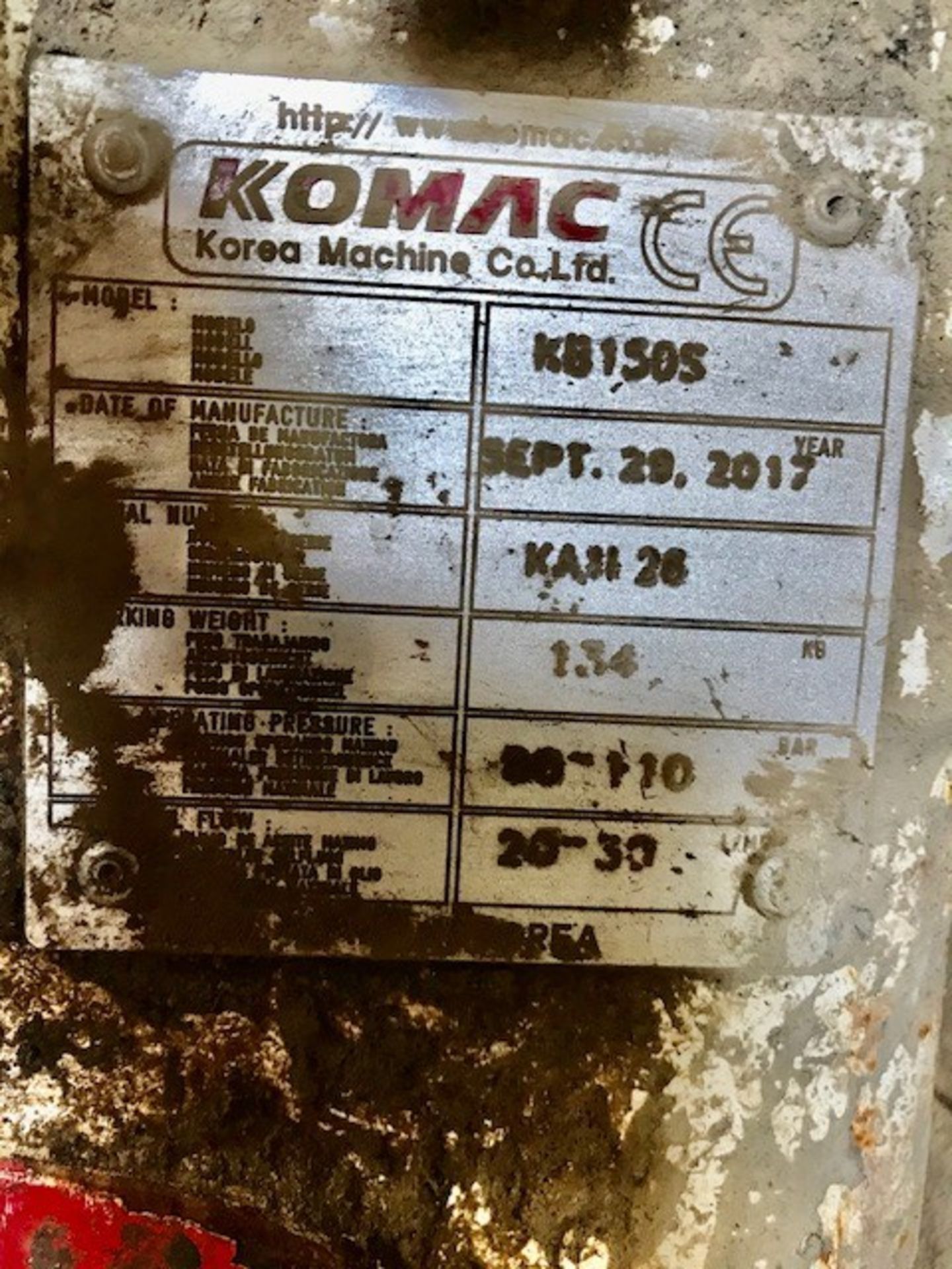 Komac KB150S Hydraulic Breaker | 2017 - Image 5 of 5