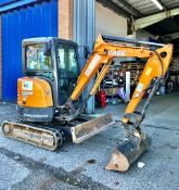 Case CX26C Mini Excavator | 2017 | Hours: 708 | w/ Indespension Trailer & 3 x Buckets