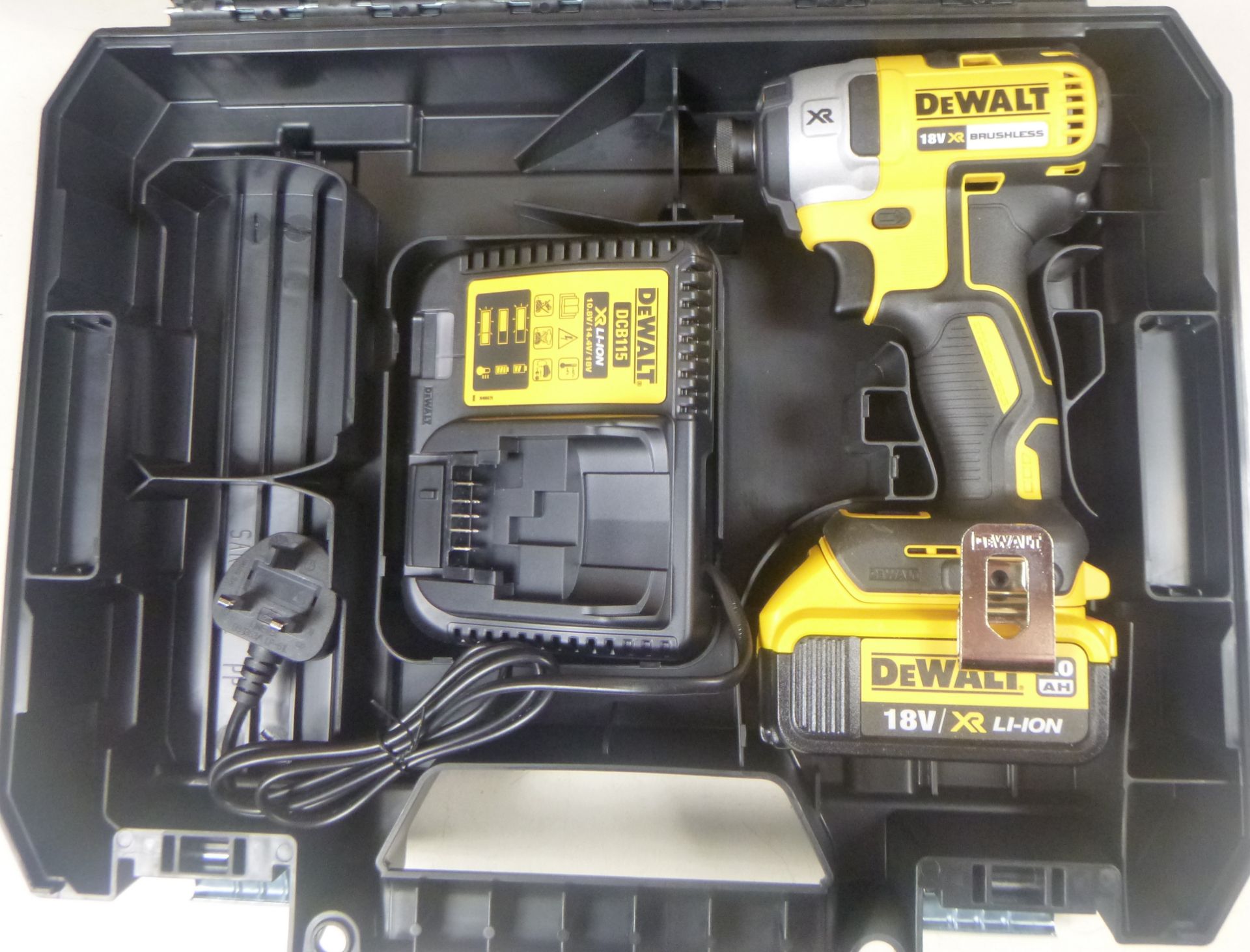 1 x Dewalt DCF887M1-GB DCF887M1 XR Brushless Lithium-Ion Impact Driver, 18 V, Yellow/Black, 0 | RRP - Image 2 of 2