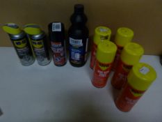 9 x Various solvents and lubes, as listed | RRP £ 155.41