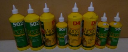 13 x Everbuild wood adhesives, as listed | RRP £ 75.41