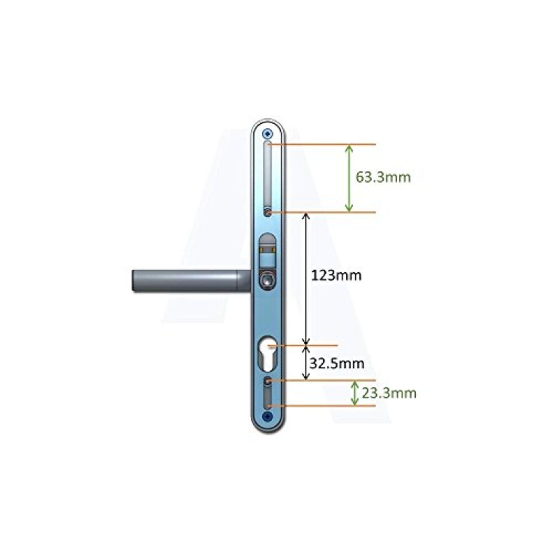 14 x Door closers and uPVC handles, as listed | RRP £ 568.02 - Image 3 of 7