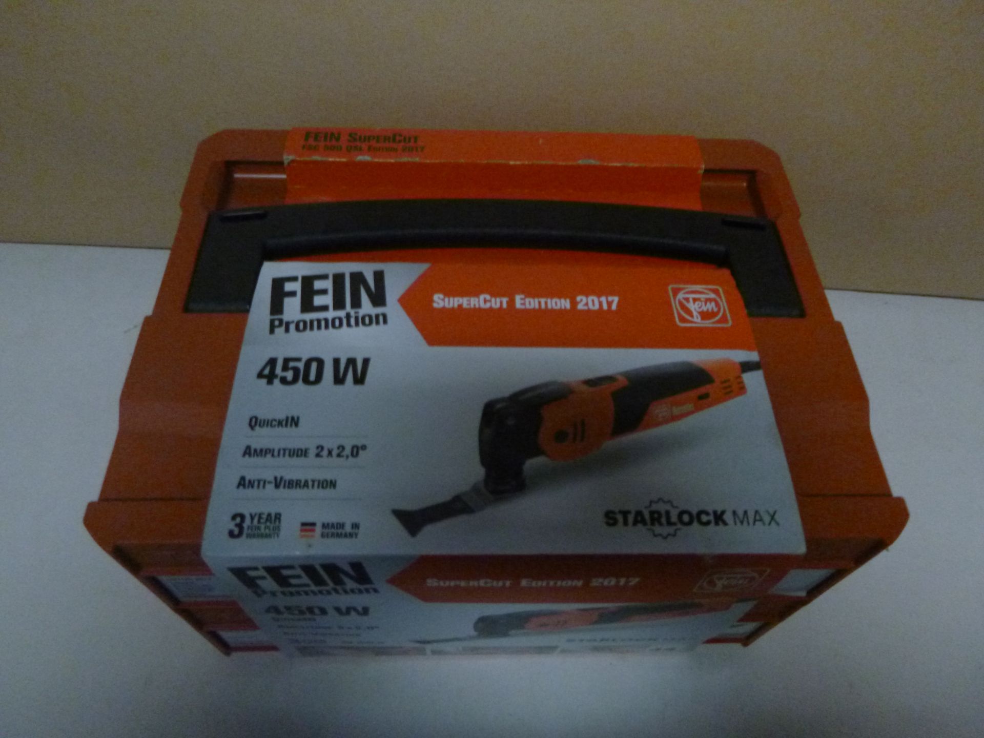 1 x FEIN 72294671240 FSC500QSL N24 50 Edition 2017 SuperCut, 230 V, Orange | EAN: 4014586888897 | RR