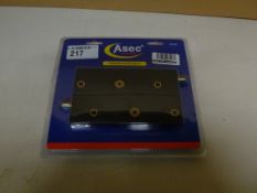 1 x Asec AS1997 Garage Door Lock - Black | EAN: 0733353006084 | RRP £24.99