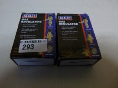2 x Sealey REG/MMG MIG Gas Regulator 1 Gauge Disposable Cylinder | EAN: 5024209144445 | RRP £107.88