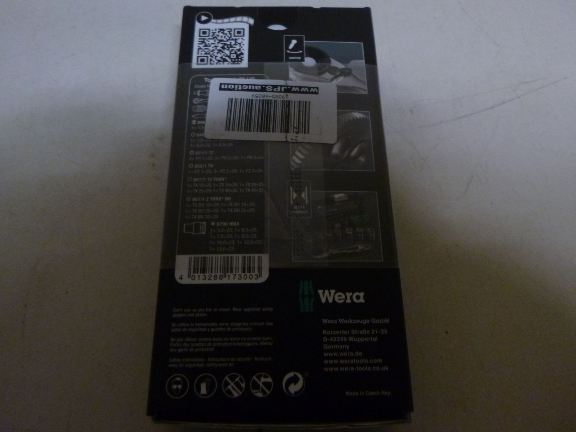 1 x Wera Tool-Check Plus Mini Bit Ratchet, Socket, Screwdriver & Bit Set, 39pc, 05056490001 | EAN: 4 - Image 2 of 2