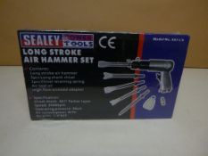 1 x Sealey SA11 Long Stroke Air Hammer with Chisels | EAN: 5054511348286 | RRP £38.43