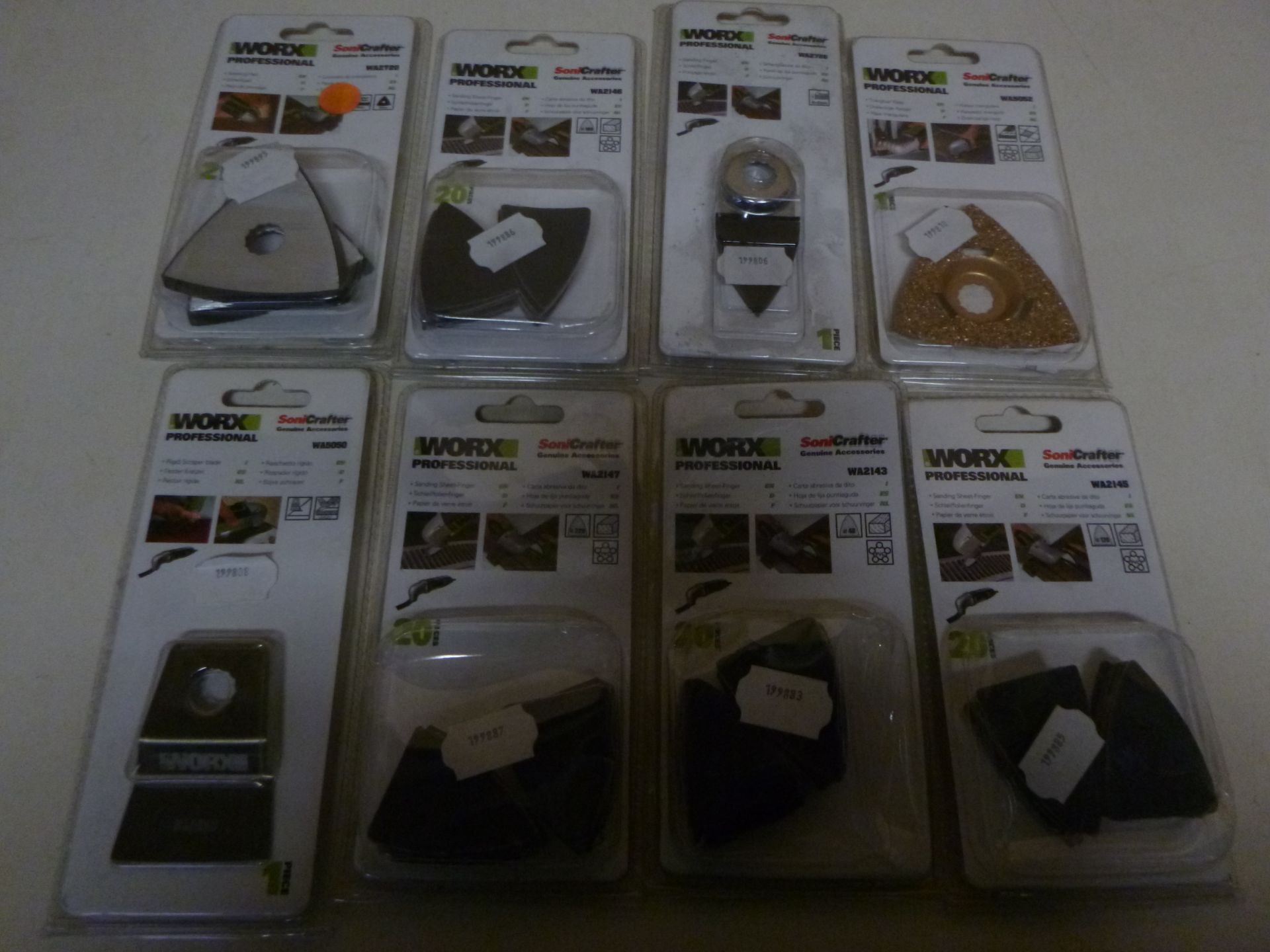 8 x Worx sanding accessories, as listed | RRP £ 50.41