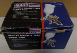 1 x Sealey S701G Gold Series Gravity Feed Spray Gun 1.4mm Set-Up | EAN: 5024209675826 | RRP £59.94