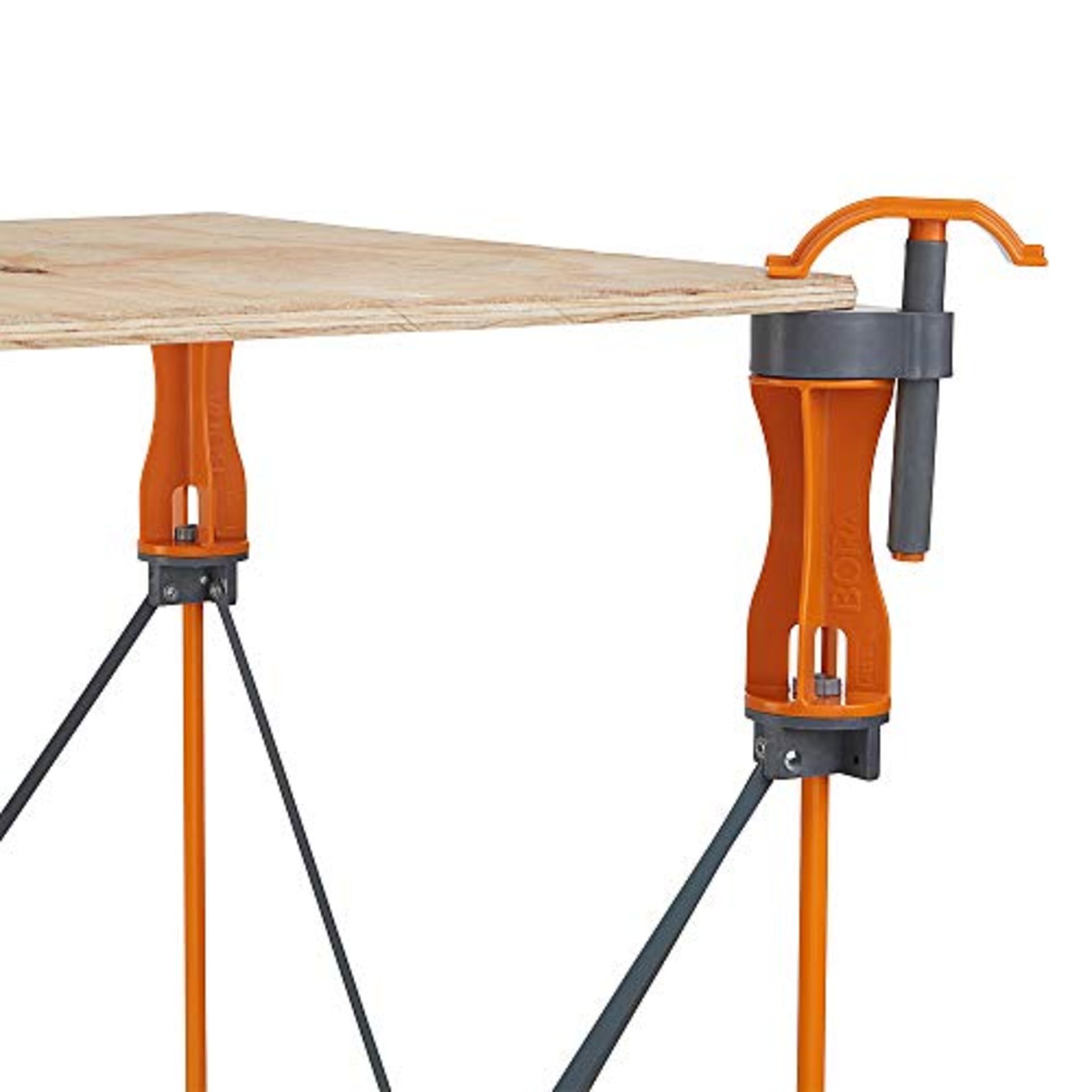 1 x Bora Centipede 2' x 2' Work Support Sawhorse, 4 x-Cups, 2 Quick Clamps, C/S Bag, CK4S | EAN: 087 - Image 6 of 8