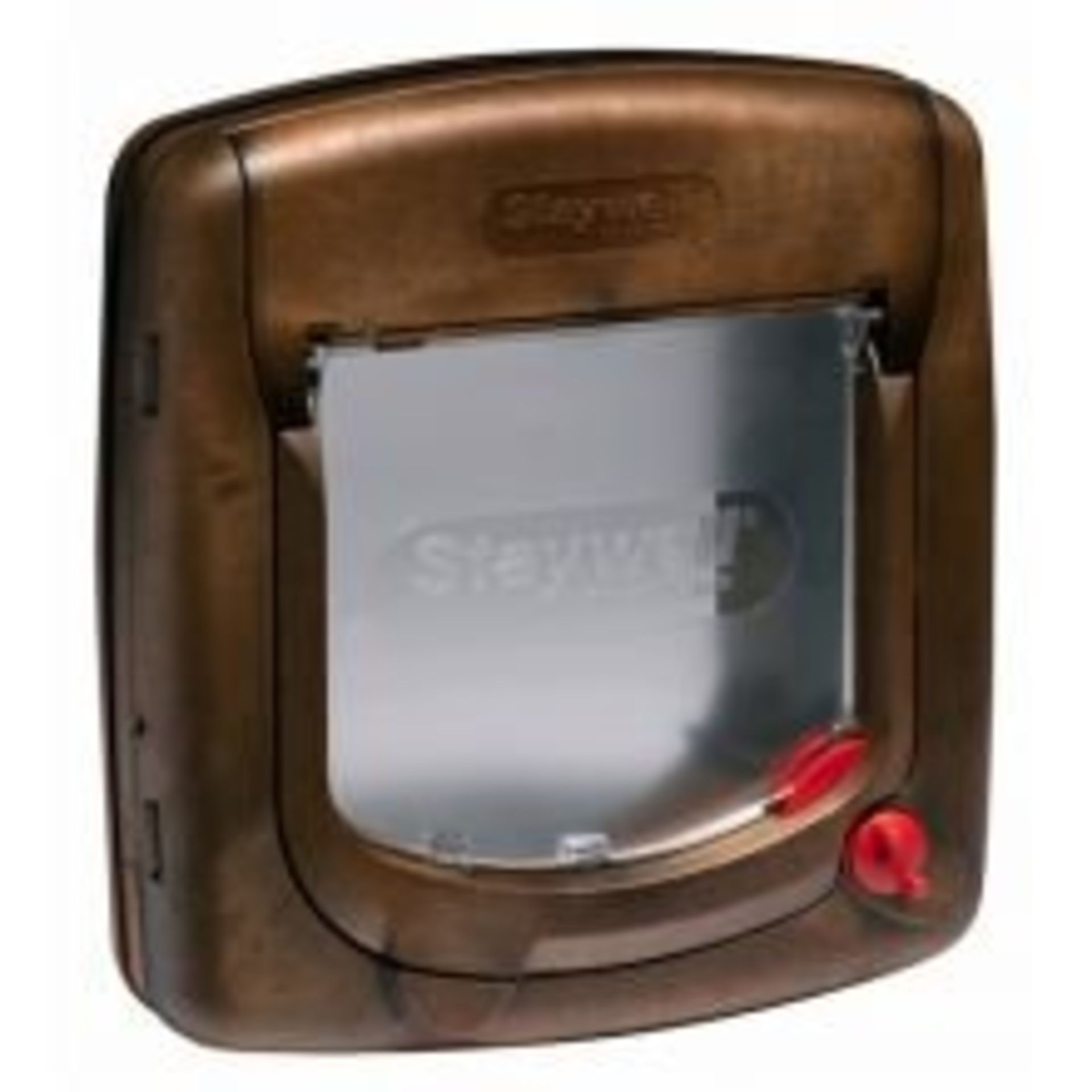 4 x Petsafe RADIO SYS Staywell Deluxe Manual 4 Way Locking Cat Flap Woodgrain | EAN: 5011569002737 | - Image 2 of 2