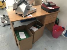 Wooden Office Desk w/ 2 Drawers