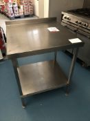 Stainless Steel Preparation Table w/ Undershelf | 70cm x 70cm x 90cm