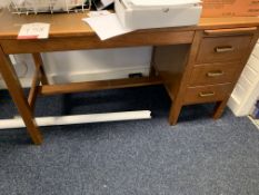 Wooden Single Pedestal Desk