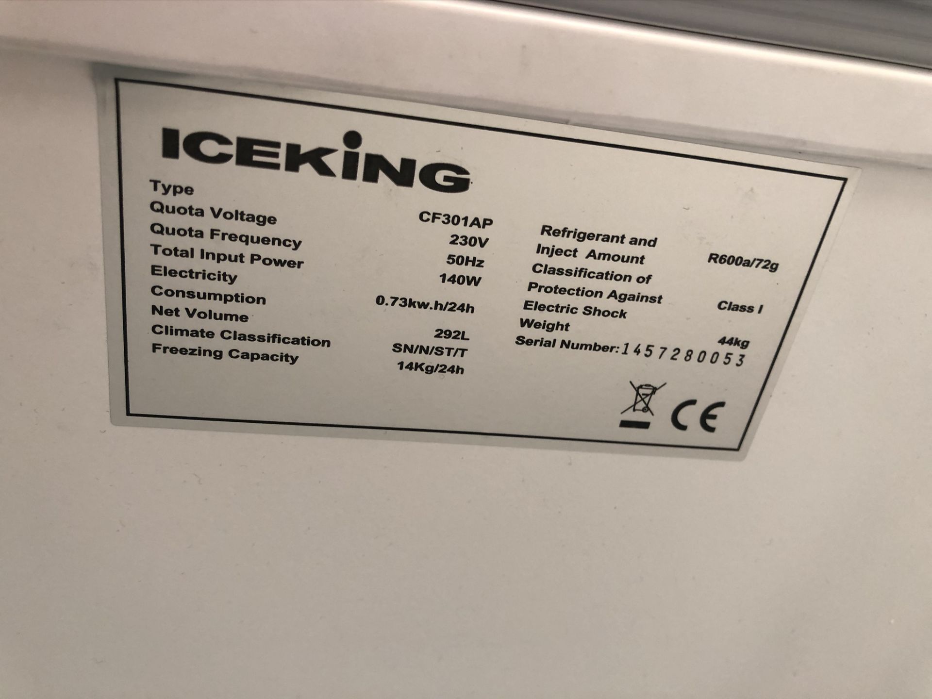 Beko Iceking CF301AP Chest Freezer - Image 4 of 4