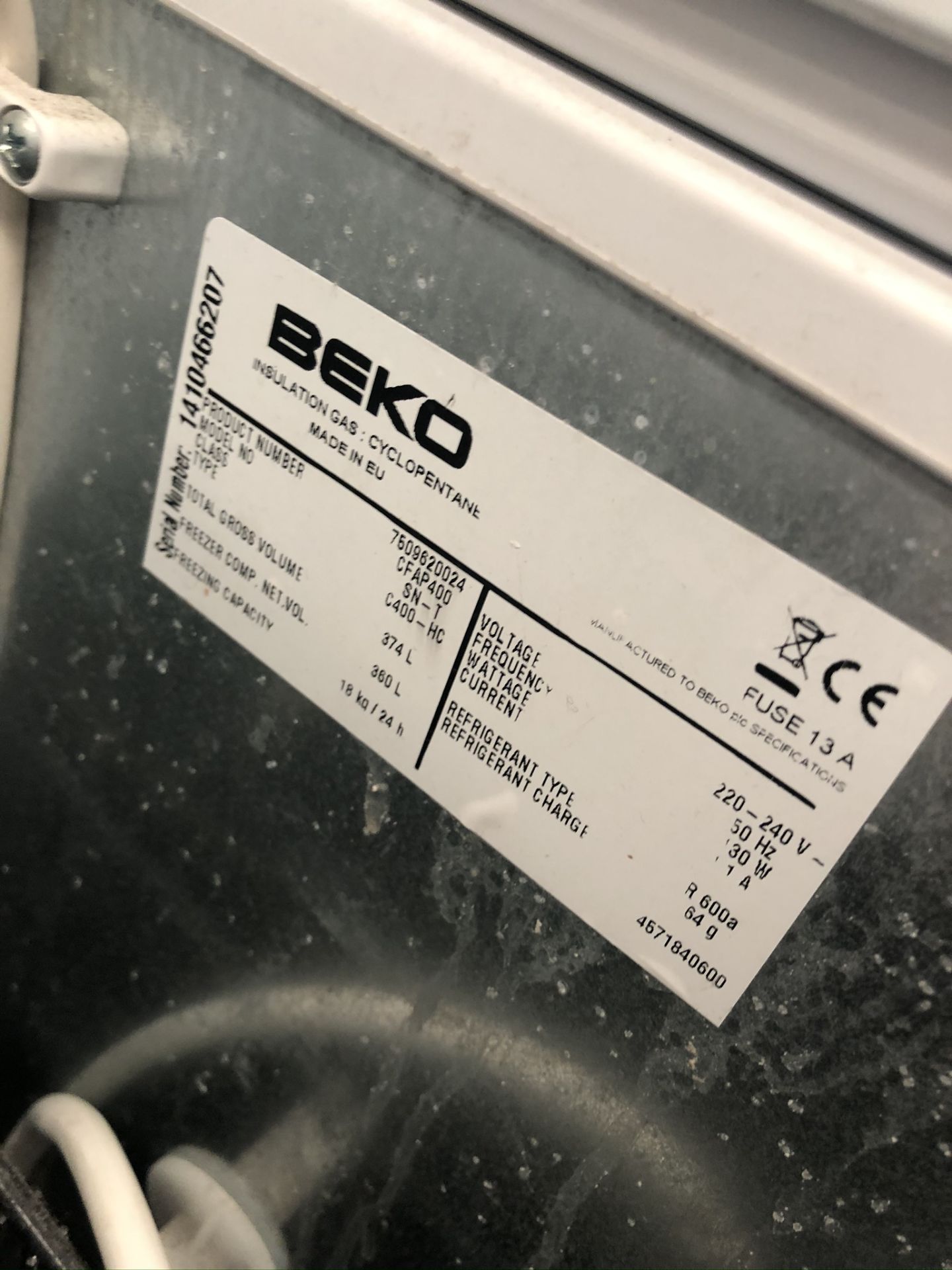 Beko Iceking CFAP400 Chest Freezer - Bild 4 aus 4