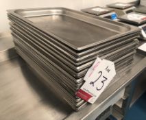 25 x Stainless Steel Baking Trays | Size: 55cm x 35cm