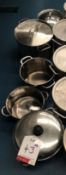 5 x Various Stainless Steel Heavy Duty Pans