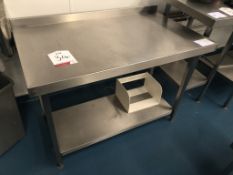 Stainless Steel Preparation Table w/ Undershelf | 110cm x 65cm x 80cm