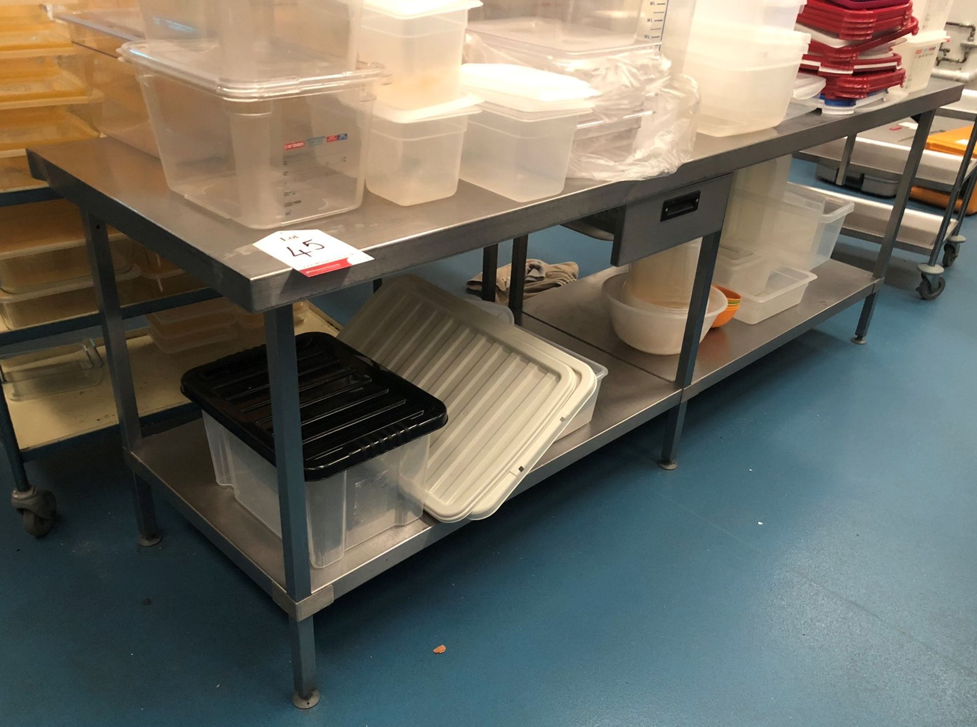 Stainless Steel Preparation Table w/ 2 x Undershelves & Drawer