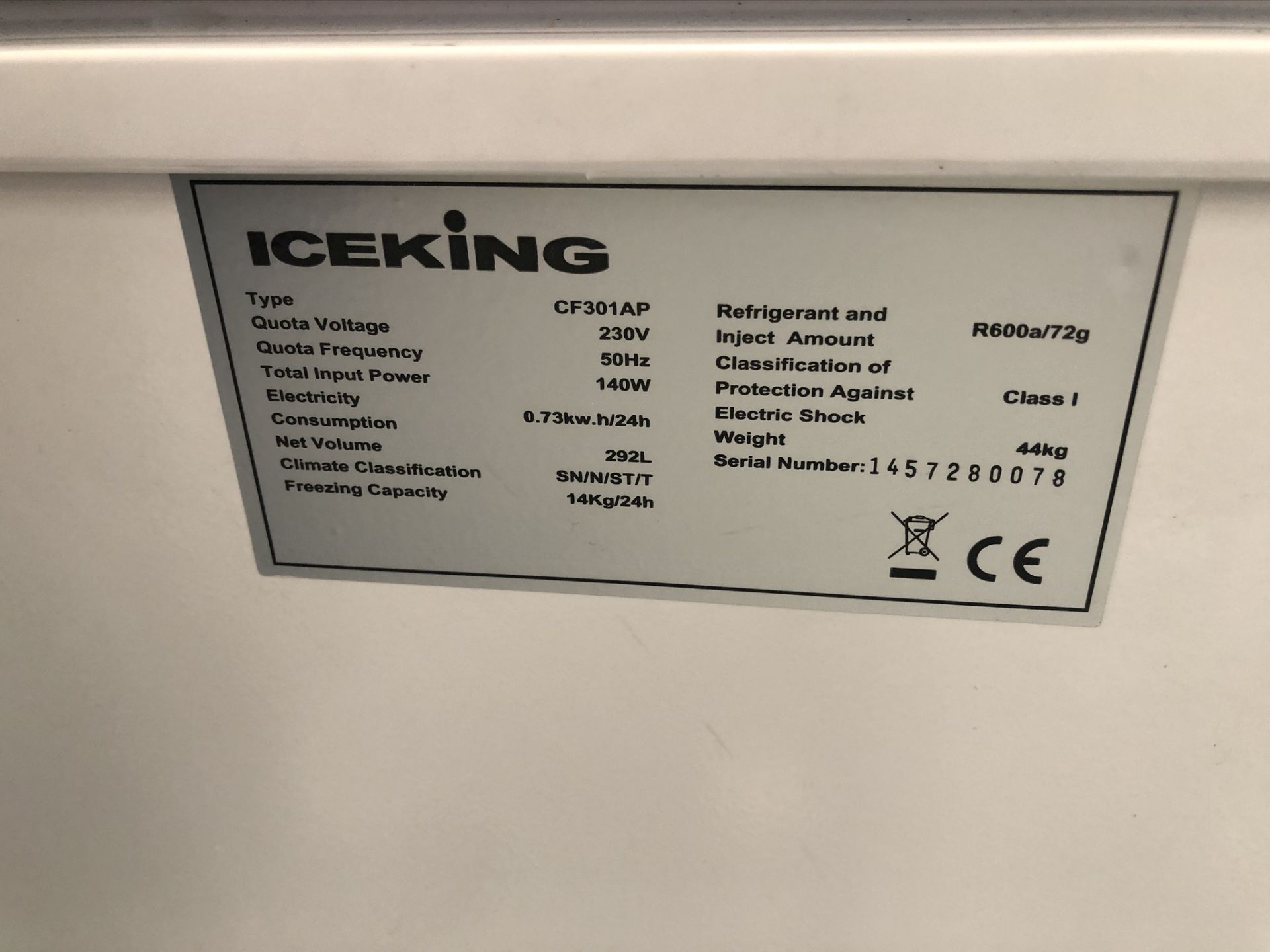 Beko Iceking CF301AP Chest Freezer - Image 4 of 4