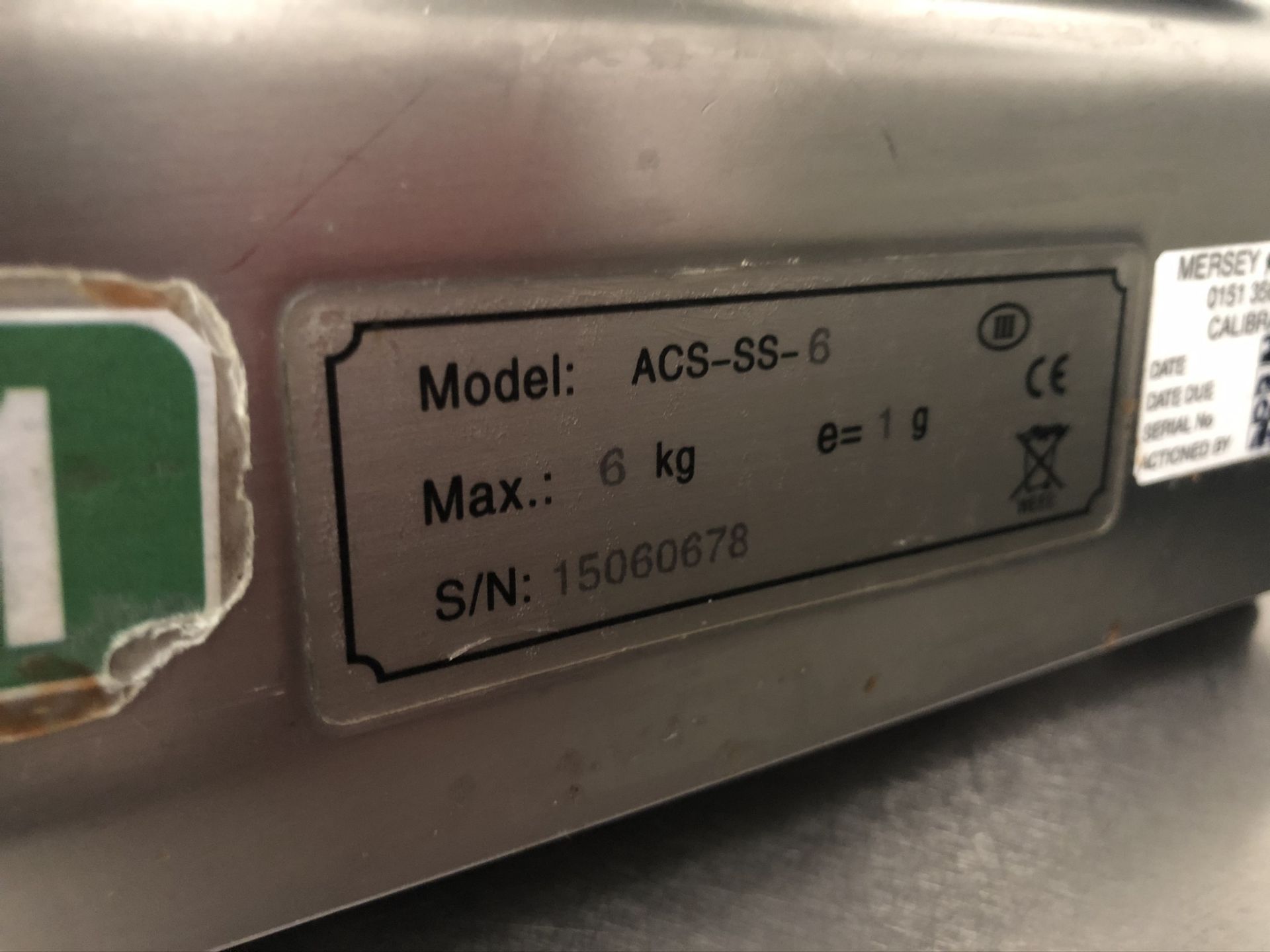 CSG ACS-SS-6 Digital Weighing Scales - Image 4 of 4