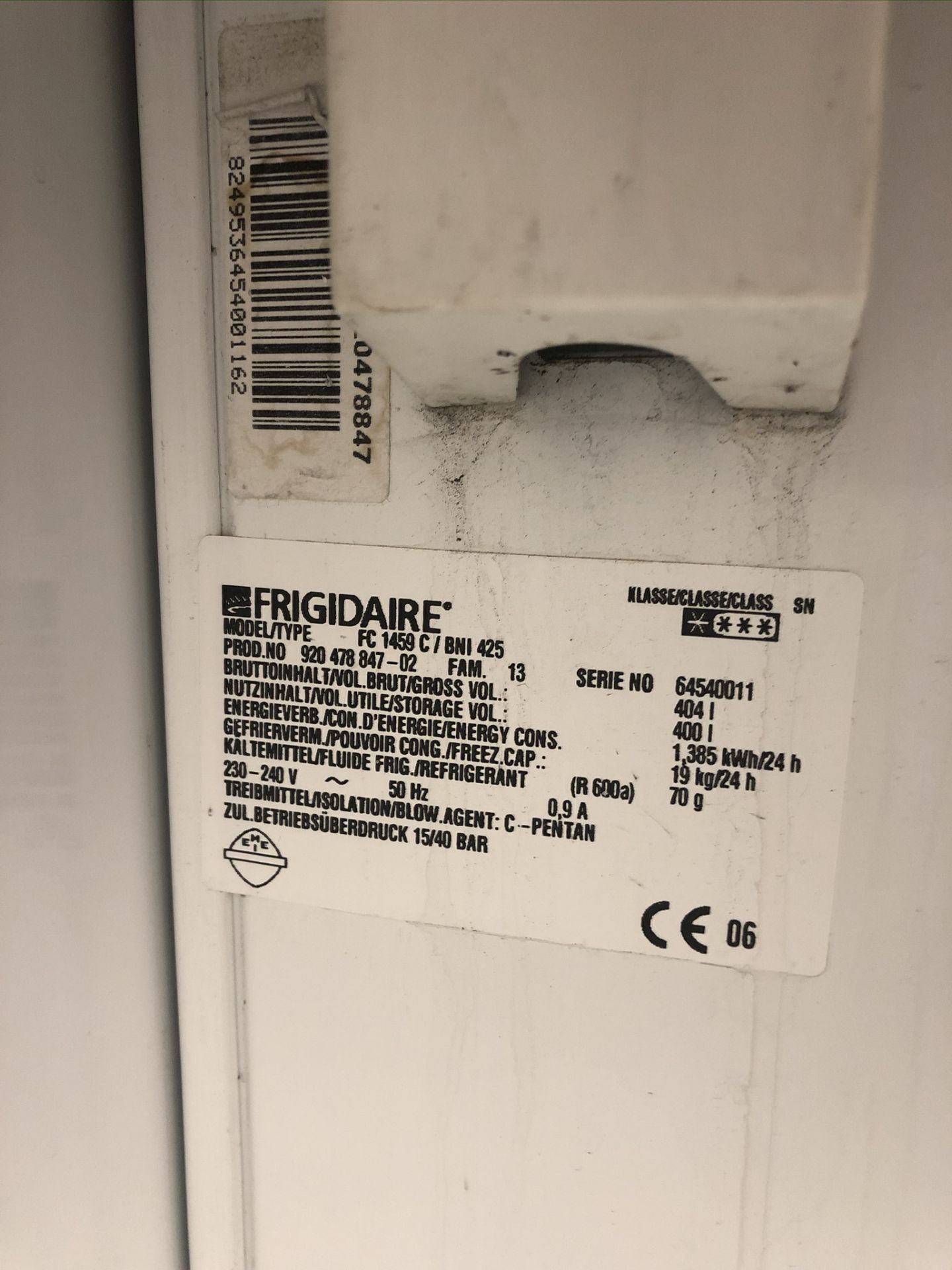 Frigidaire FC1459C/BNi425 Chest Freezer - Bild 4 aus 4