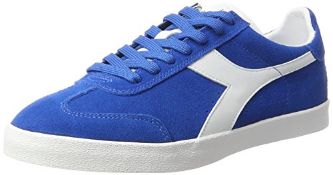 1 x Diadora Men's B.Original Vlz Low-Top Sneakers, Blue (Azzurro/Bianco), 11 UK 501.172311 Size: 11