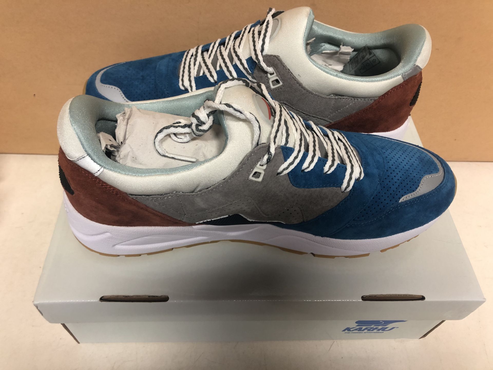 1 x Karhu Aria Ocra Bluette and Grey Suede and Nylon Sneaker | EAN: 0842980113802 - Image 5 of 5