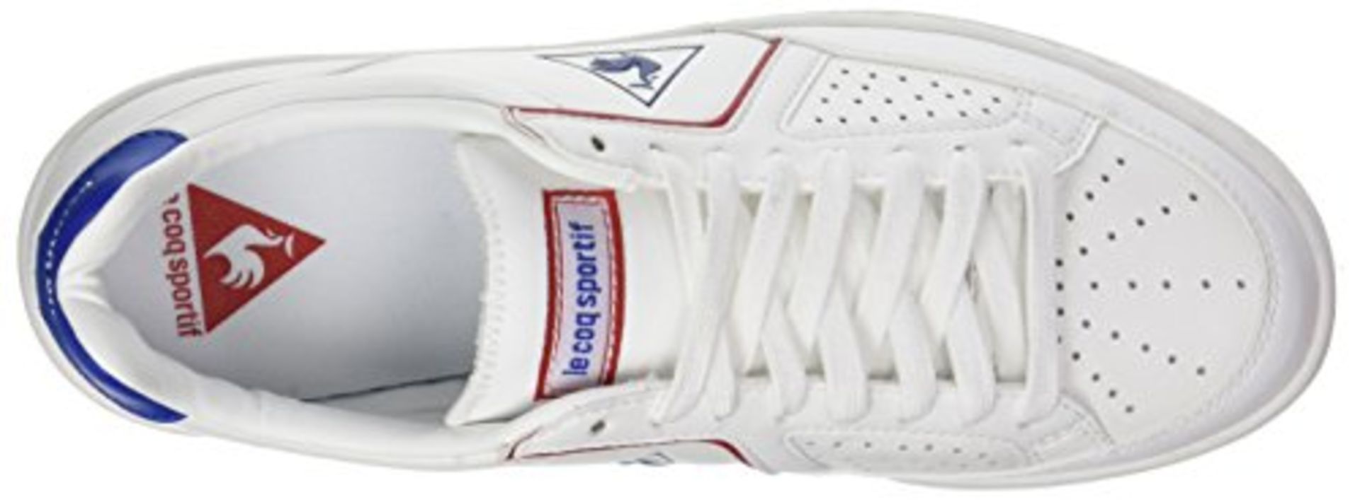 1 x Le Coq Sportif Unisex Adults' Icons Lea Sport Gum Bass Trainers, (Optical White/Classic), 8 UK 1 - Image 6 of 8