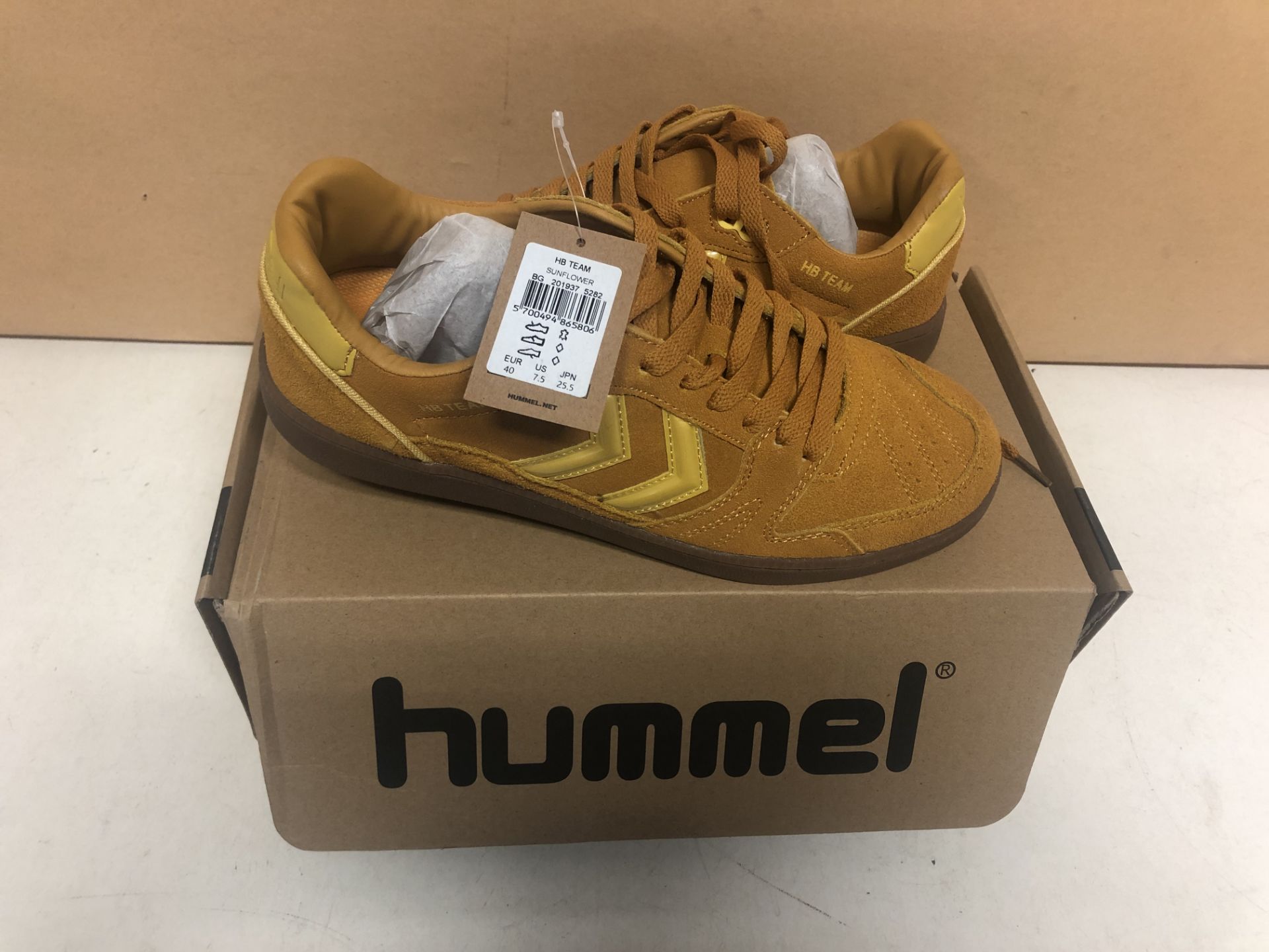 1 x Hummel Hb Team - Sunflower - Men's Lifestyle Shoes, Men, HM201937, 40 Size: 6.5 UK | EAN: 57004 - Image 7 of 8