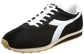 1 x Diadora Shoes Man Black Suede With White Logo. Sirio Model 172297 Size: 9 UK | EAN: 80306310672