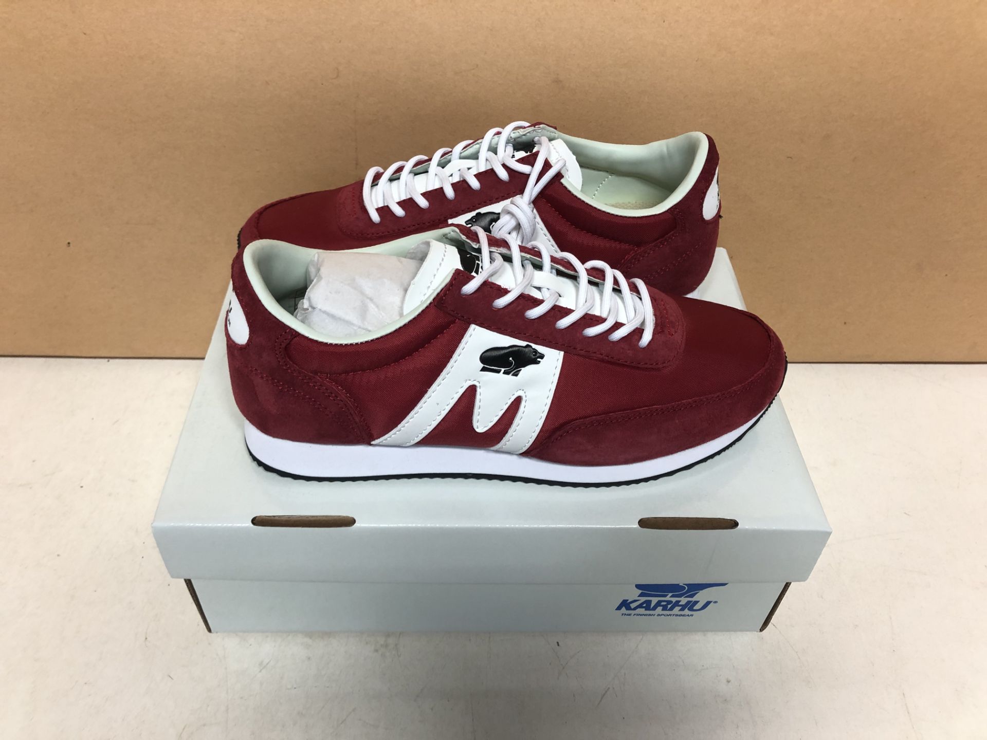 1 x Karhu Men's Trainers Red Red White Red Size: 6 UK 802582 Size: 6 UK | EAN: 0842980110696 - Image 6 of 6