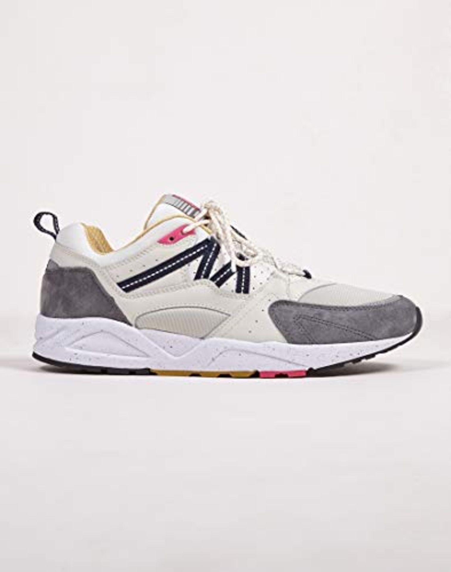 1 x Karhu Men's Sneaker Fusion 2.0 in Pelle E Nylon Bianchi E Suede Grigio 12(US) -11(UK) Multicolou - Image 4 of 5